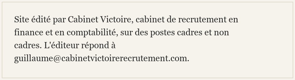 Identité et contact de l'éditeur